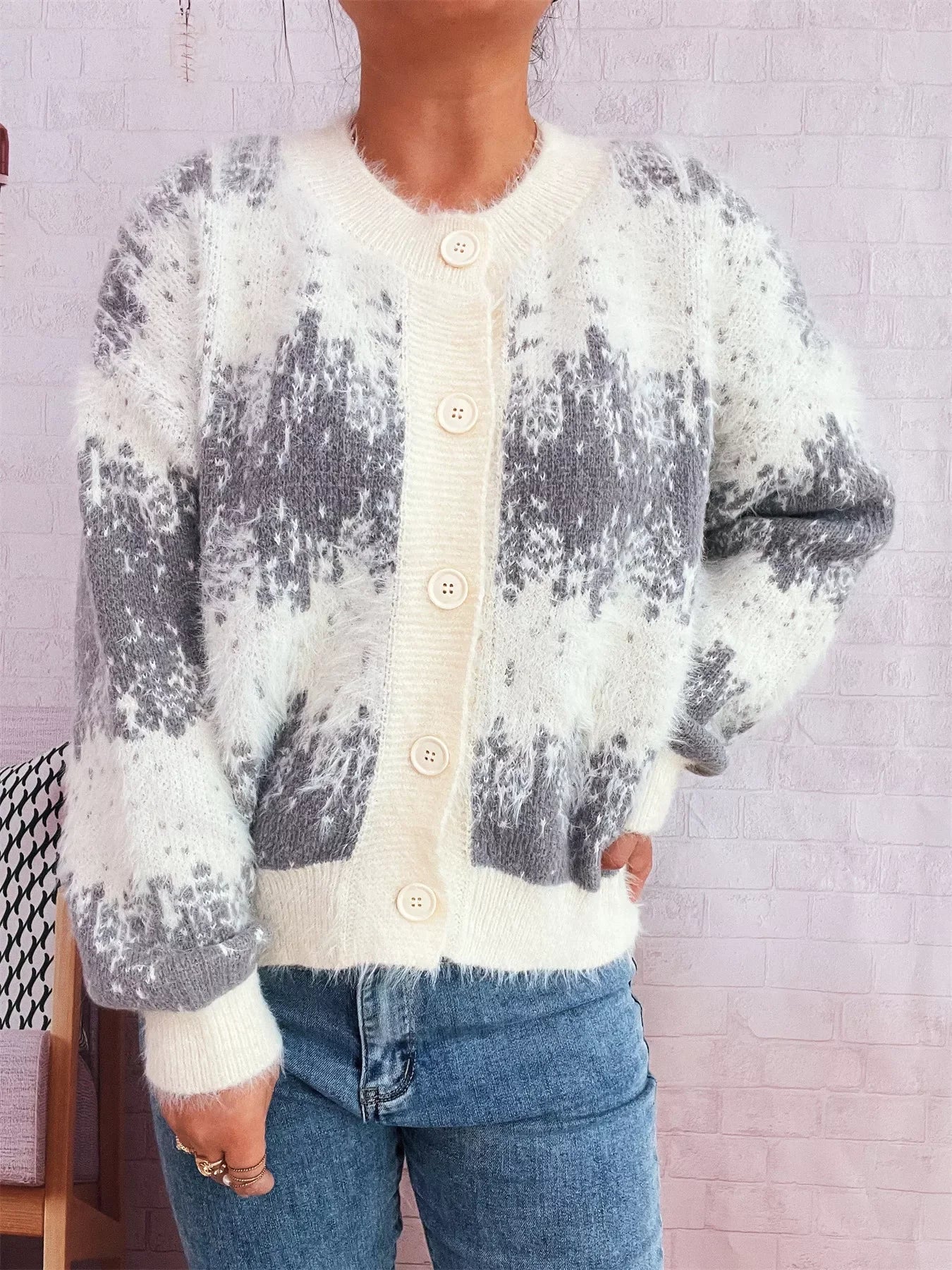 Ribbed Hem Button Up Cardigan With Stretch - Southern Shores Clothing