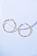 Lightweight Alloy Hoop Earrings With Polished Finish - Southern Shores Clothing