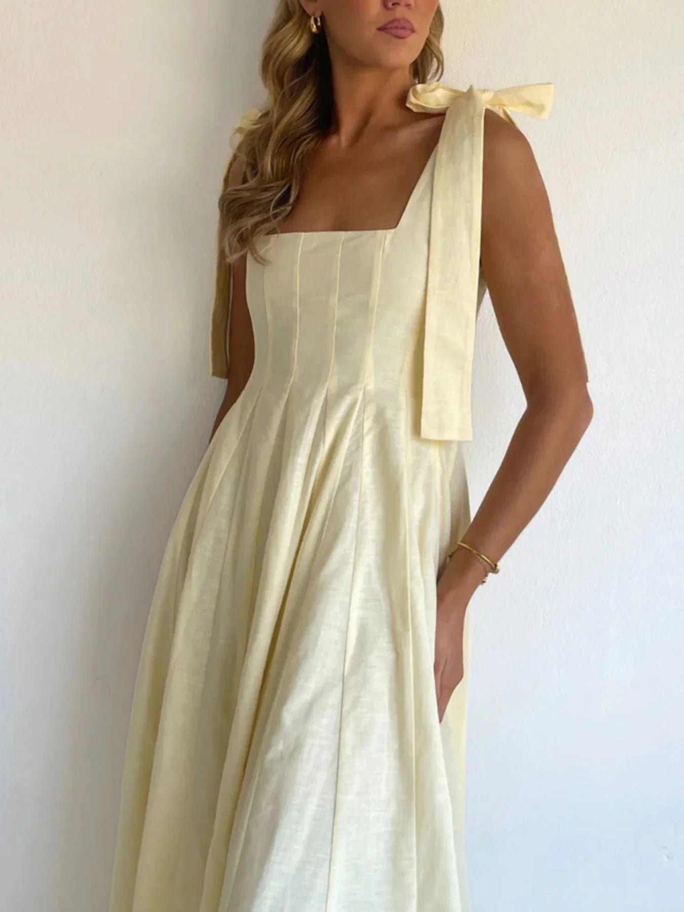 Gradient Tie Shoulder Maxi Dress With Adjustable Straps - Southern Shores Clothing