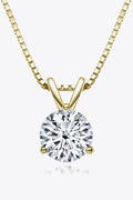 Coastal Moissanite Pendant Necklace 1 Carat, Minimalist - Southern Shores Clothing