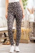 Leopard Print High Waist Leggings All Day Comfort - Southern Shores Clothing