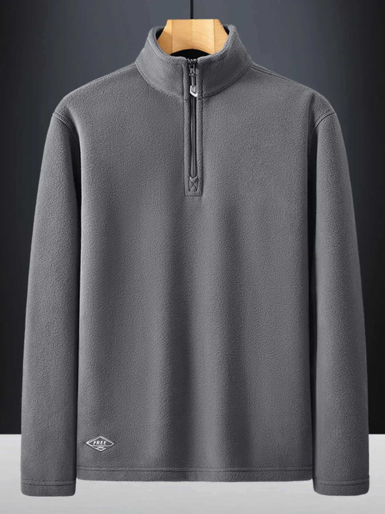 Plus Size Stretch Fabric Quarter Zip Sweatshirt - Southern Shores Clothing