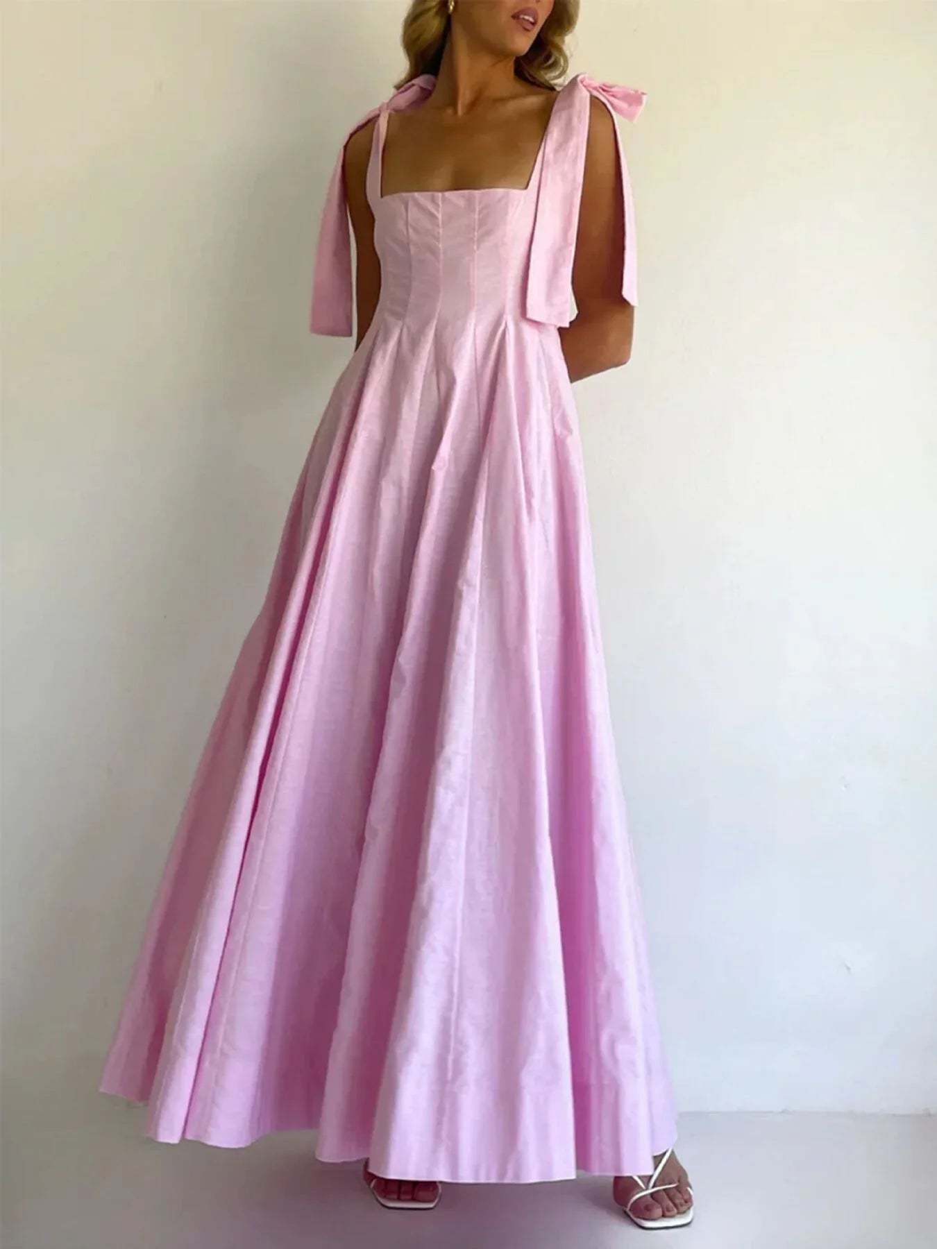 Gradient Tie Shoulder Maxi Dress With Adjustable Straps - Southern Shores Clothing