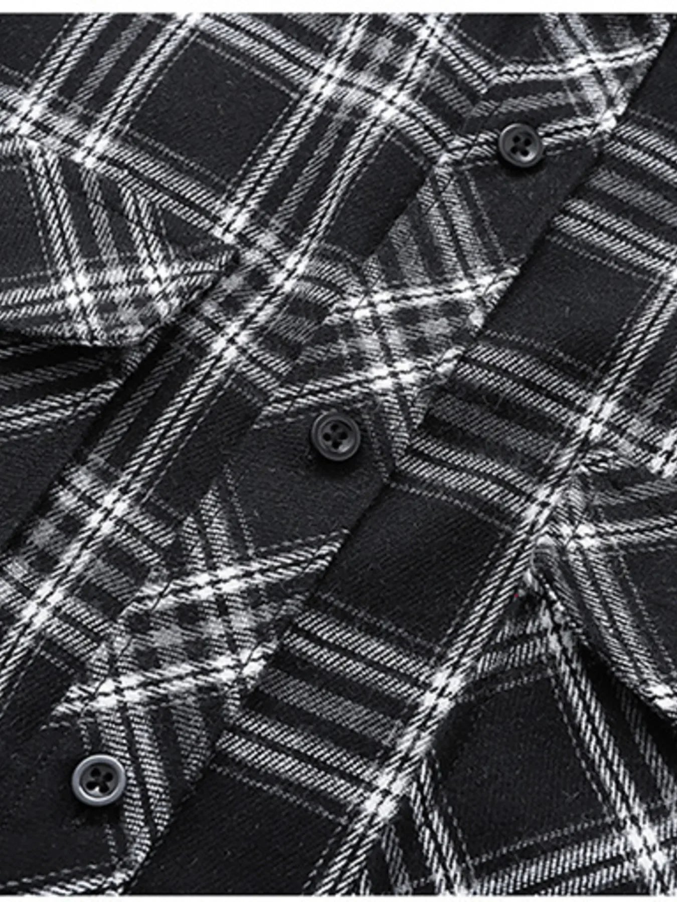 Classic Plaid Button-Up Shirt With Pockets - Southern Shores Clothing