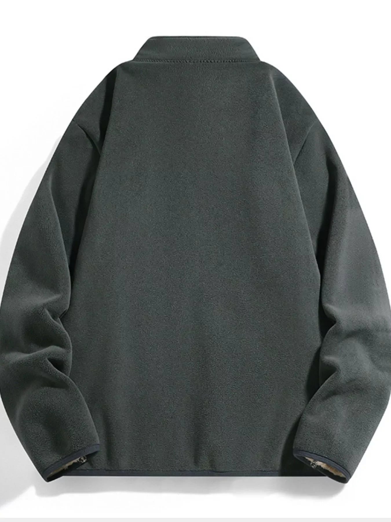 Plus Size Fleece Lined Zip Top With Pockets