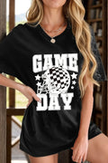 Game Day Round Neck Short Sleeve Stretch T Shirt - Southern Shores Clothing