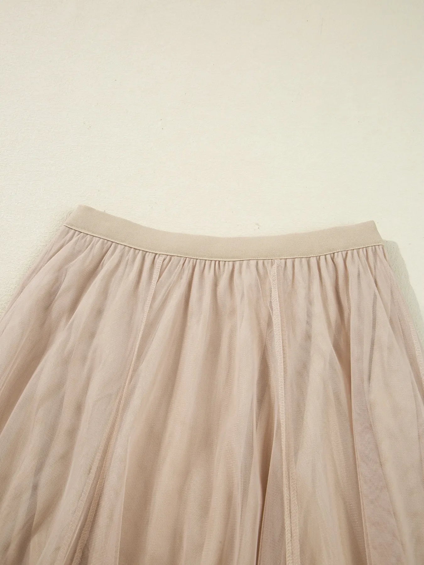 High-Waisted Midi Skirt Polyester Lightweight - Southern Shores Clothing