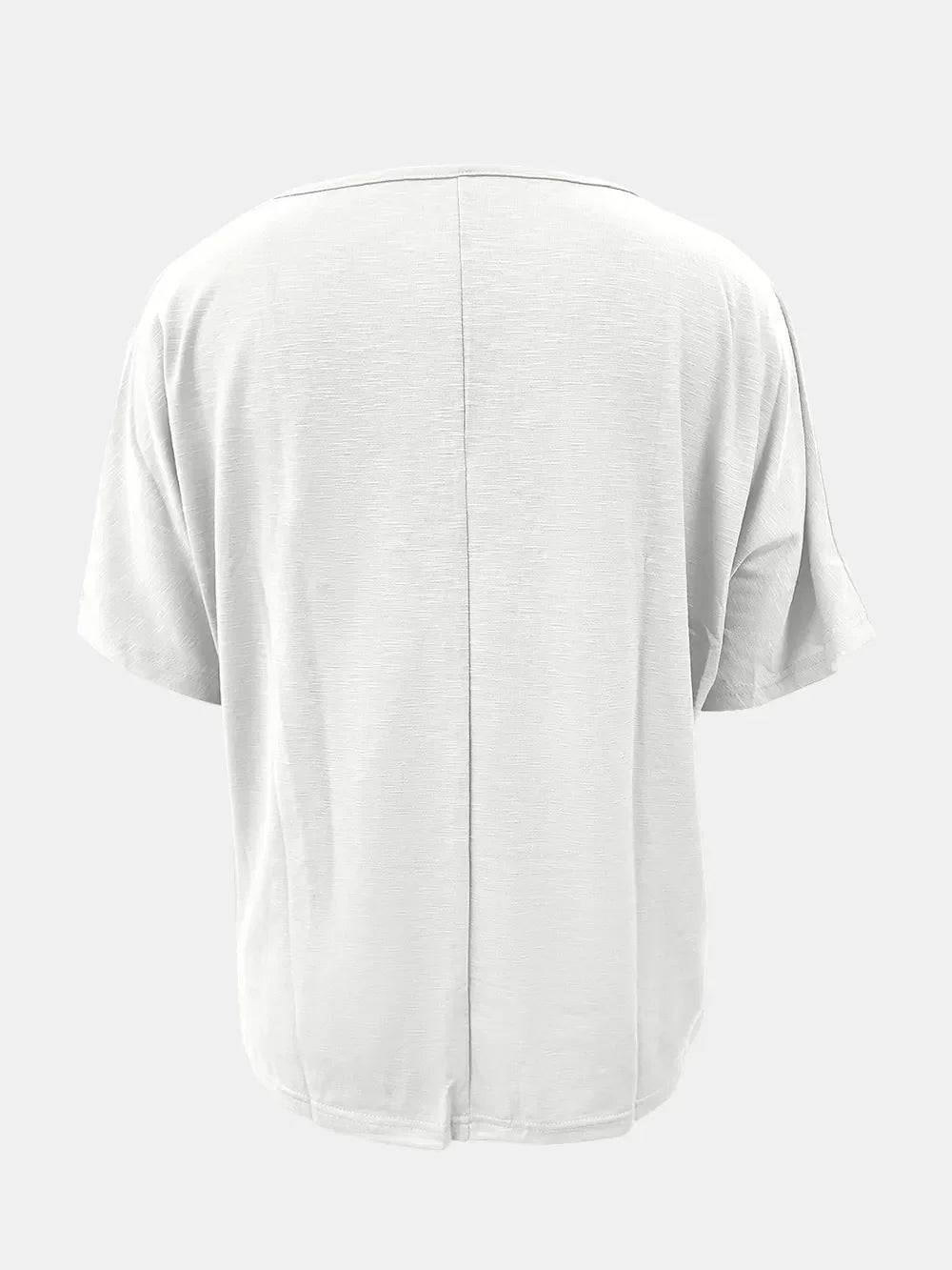 Full Size Scoop Neck Short Sleeve T-Shirt - Southern Shores Clothing