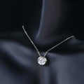1 Carat Moissanite Rose Gold Plated Sterling Silver Necklace - Southern Shores Clothing