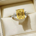 5 Carat Moissanite Ring In Sterling Silver With Side Stones - Southern Shores Clothing