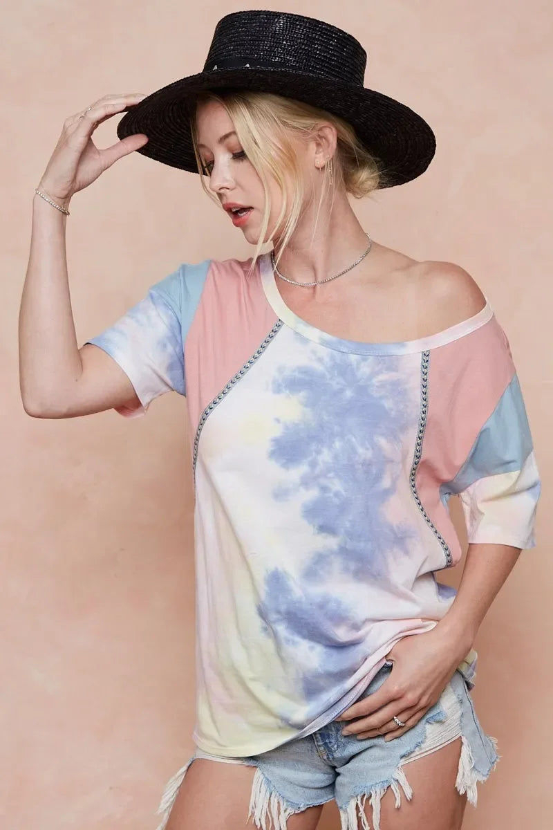 Tie Dye Cotton T Shirt Relaxed Fit Soft Breathable - Southern Shores Clothing