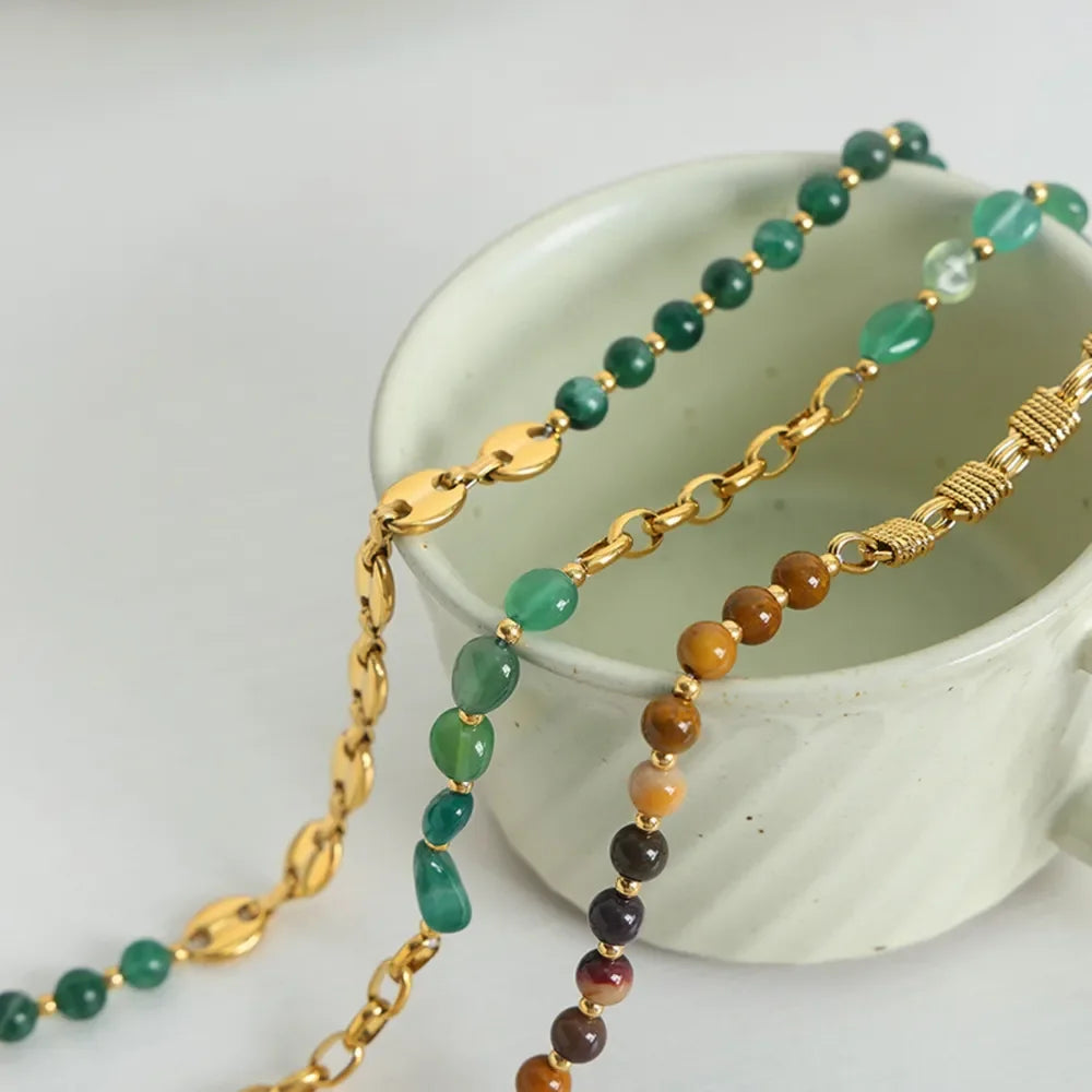 Beaded Titanium Steel Necklace Adjustable Hypoallergenic - Southern Shores Clothing