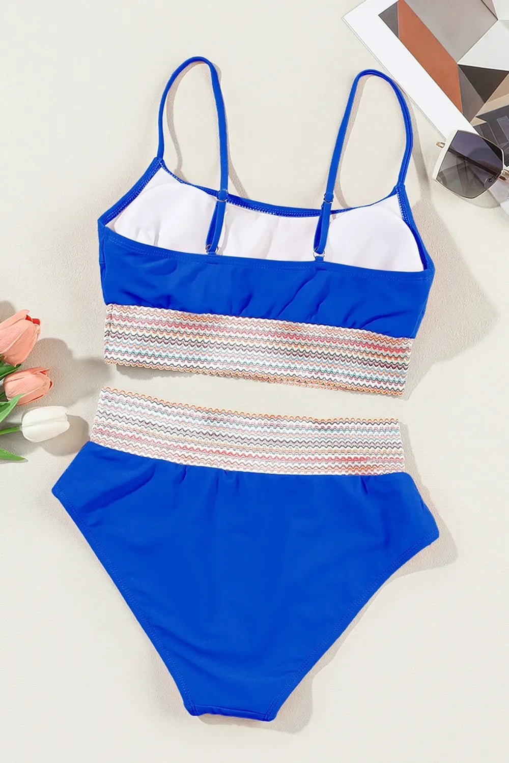 Scoop Neck Spaghetti Strap Bikini Set With Removable Padding - Southern Shores Clothing