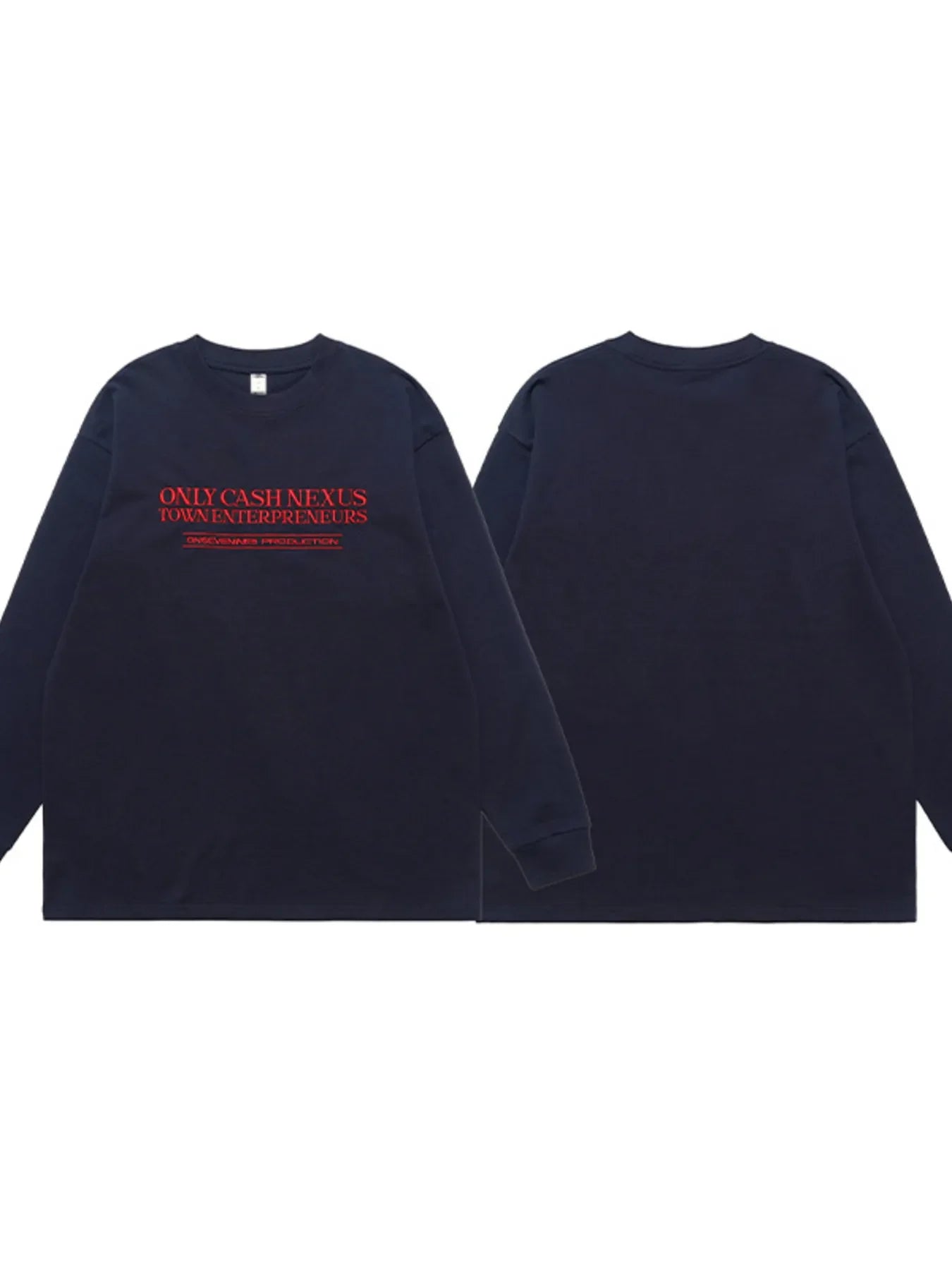 Letter Long Sleeve Stretch Tee Cotton Blend - Southern Shores Clothing