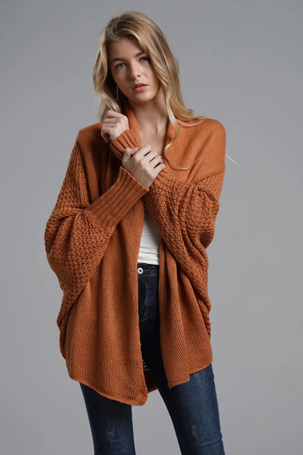 Open Front Batwing Sleeve Cardigan Lightweight - Southern Shores Clothing