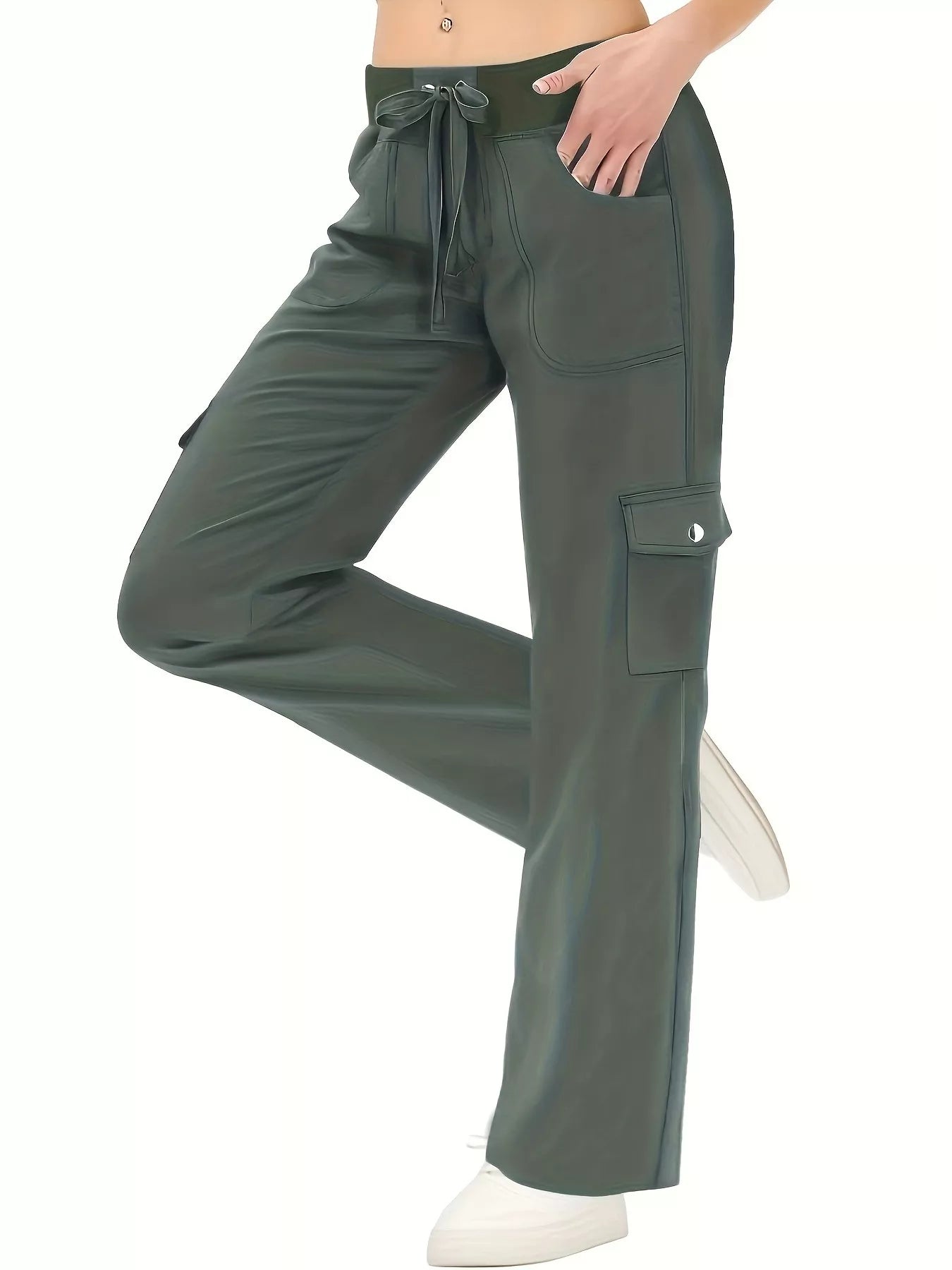 Coastal Relaxed Fit Active Pants with Drawstring Waist