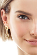 Platinum Plated Moissanite Sterling Silver Earrings - Southern Shores Clothing