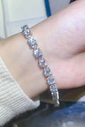 Moissanite Platinum-Plated Bracelet In Sterling Silver - Southern Shores Clothing