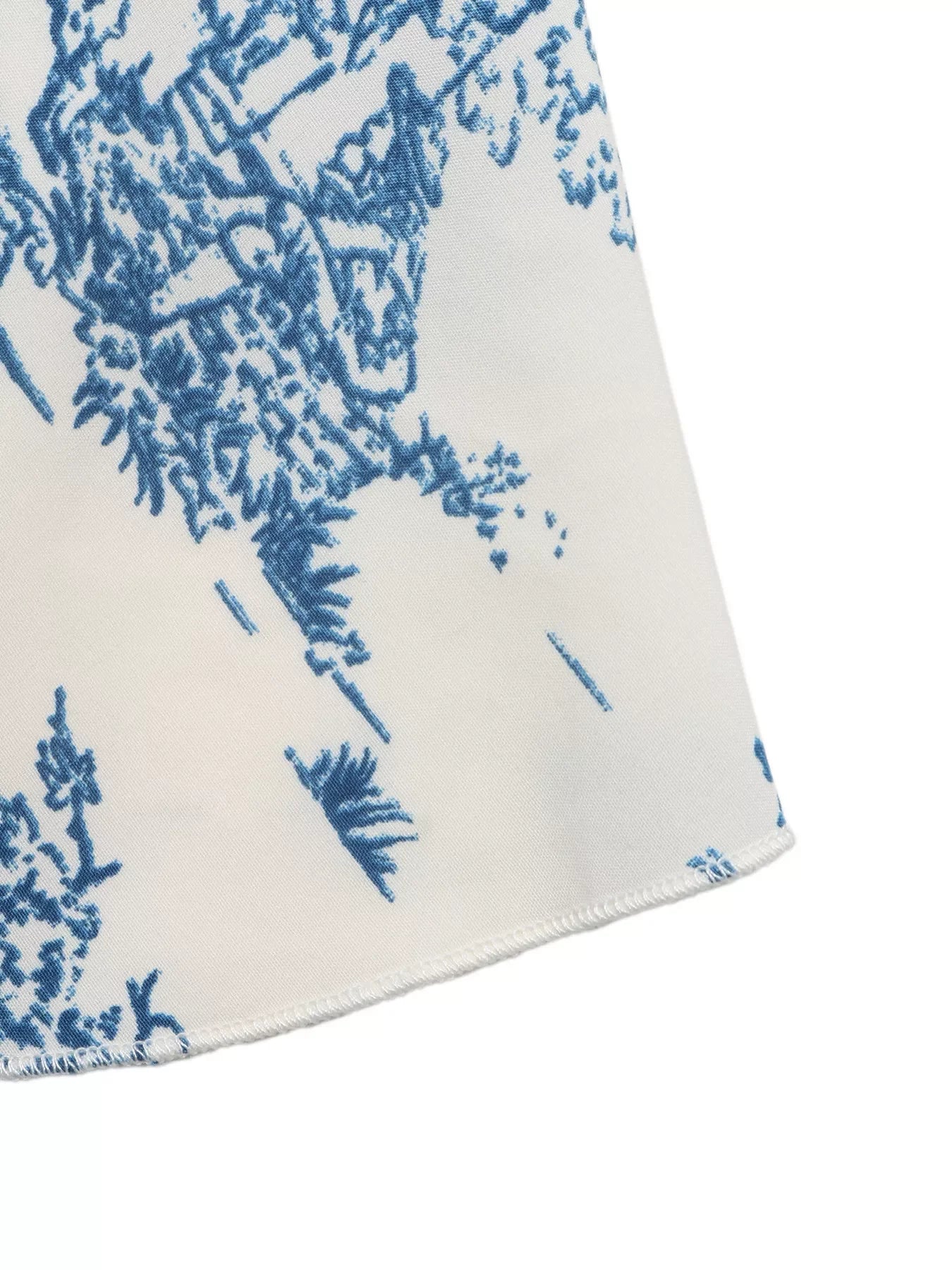 Floral Print Tie Front Cami With Ruffle Hem Silhouette Top - Southern Shores Clothing
