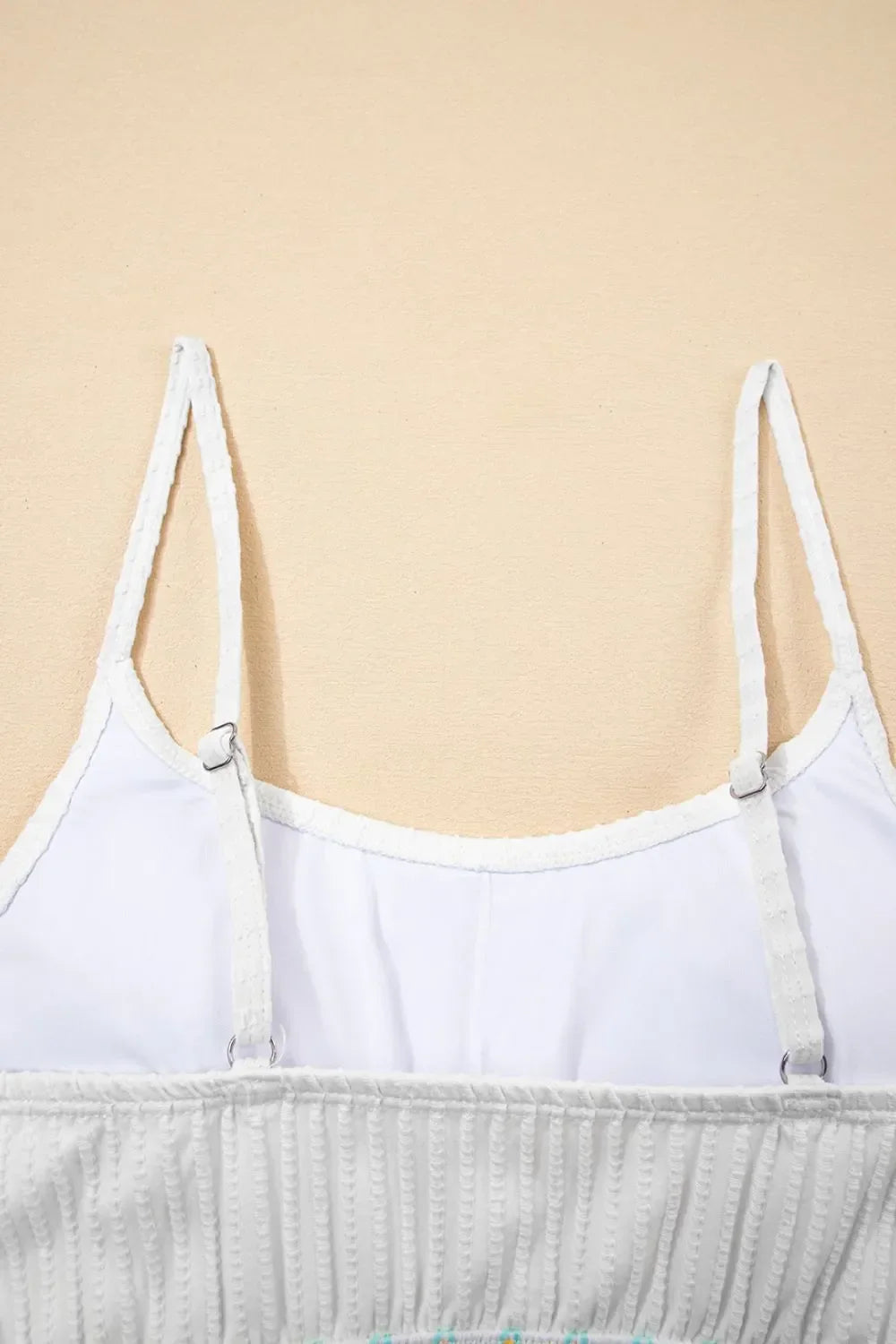 Textured Contrast Banding High Waist Bikini Set Two Piece - Southern Shores Clothing