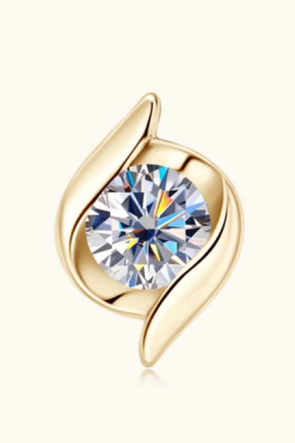 Minimalist Moissanite Sterling Silver 1 Carat Stud Earrings - Southern Shores Clothing