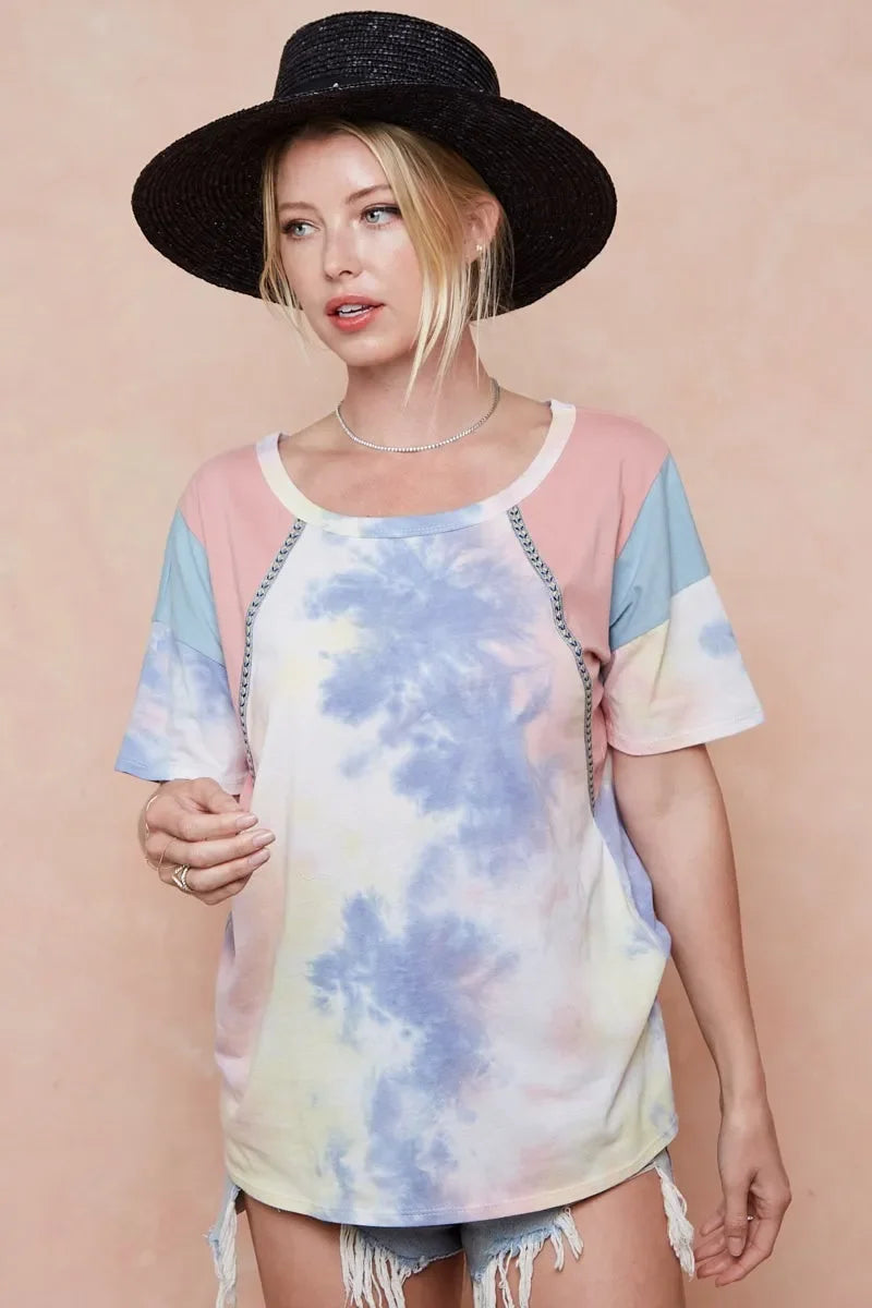 Tie Dye Cotton T Shirt Relaxed Fit Soft Breathable - Southern Shores Clothing
