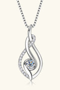 Minimalist Moissanite Sterling Silver Necklace - Southern Shores Clothing