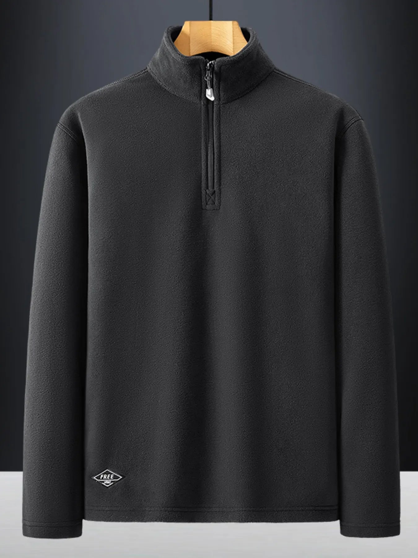 Plus Size Stretch Fabric Quarter Zip Sweatshirt - Southern Shores Clothing