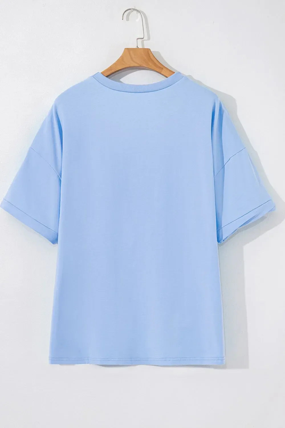 Slightly Stretchy Loose Half Sleeve Hi Low Hem Tee - Southern Shores Clothing