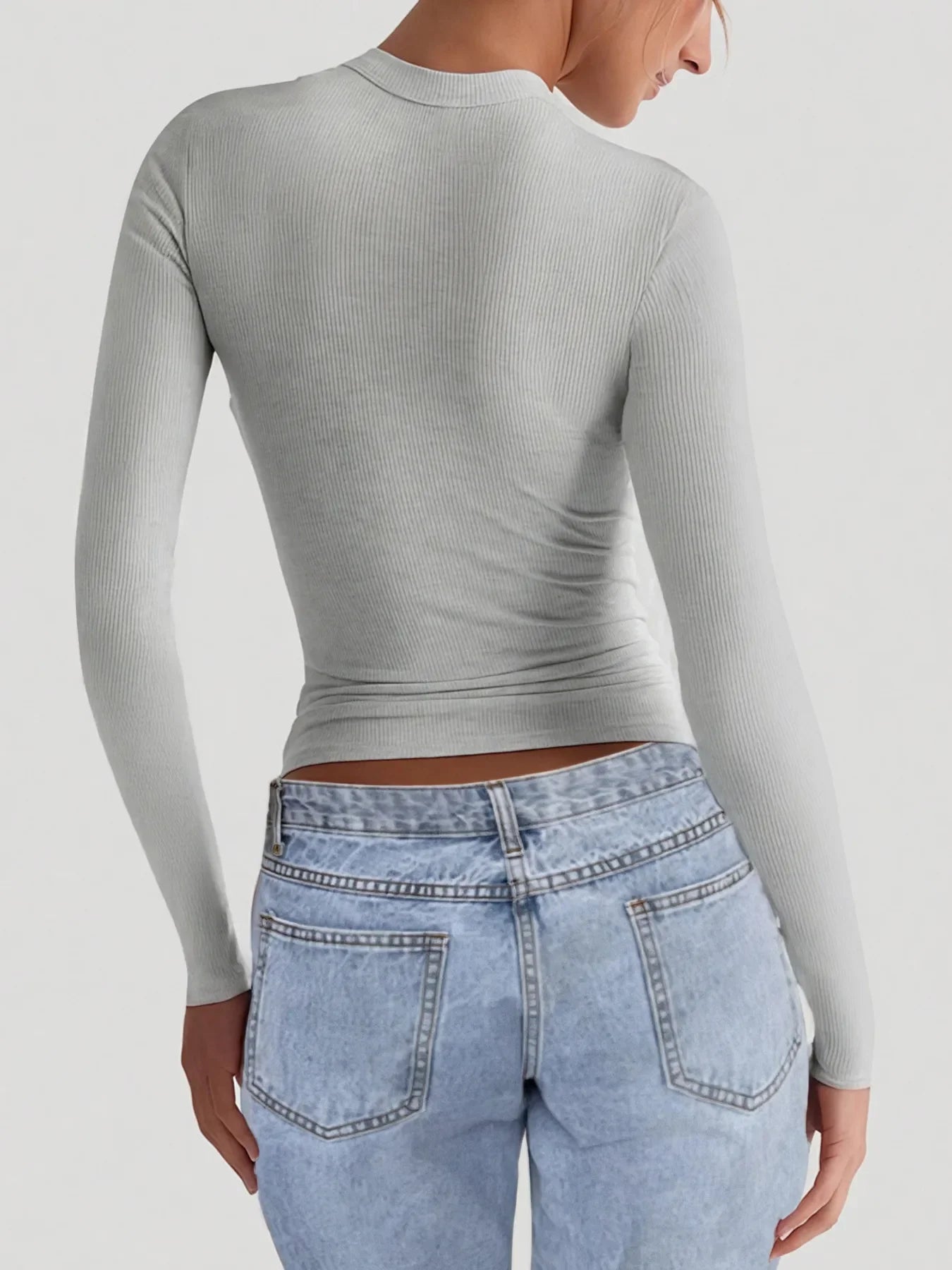 Square Neck Long Sleeve T-Shirt - Southern Shores Clothing