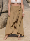 Plus Size High-Low Skirt With Tie Detail - Southern Shores Clothing