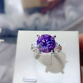 5 Carat Moissanite Sterling Silver Ring Hypoallergenic - Southern Shores Clothing