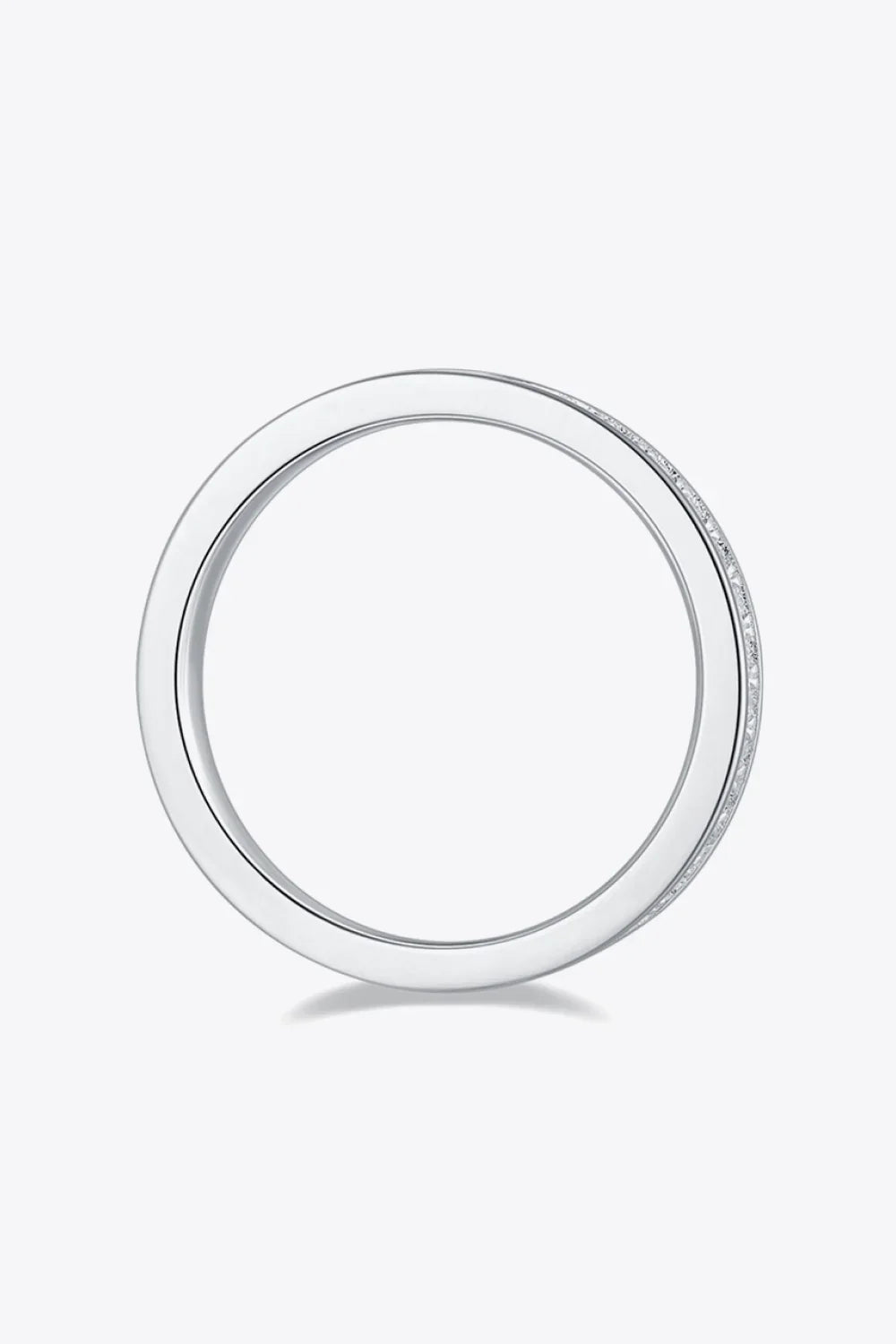Minimalist Moissanite Sterling Silver Ring - Southern Shores Clothing