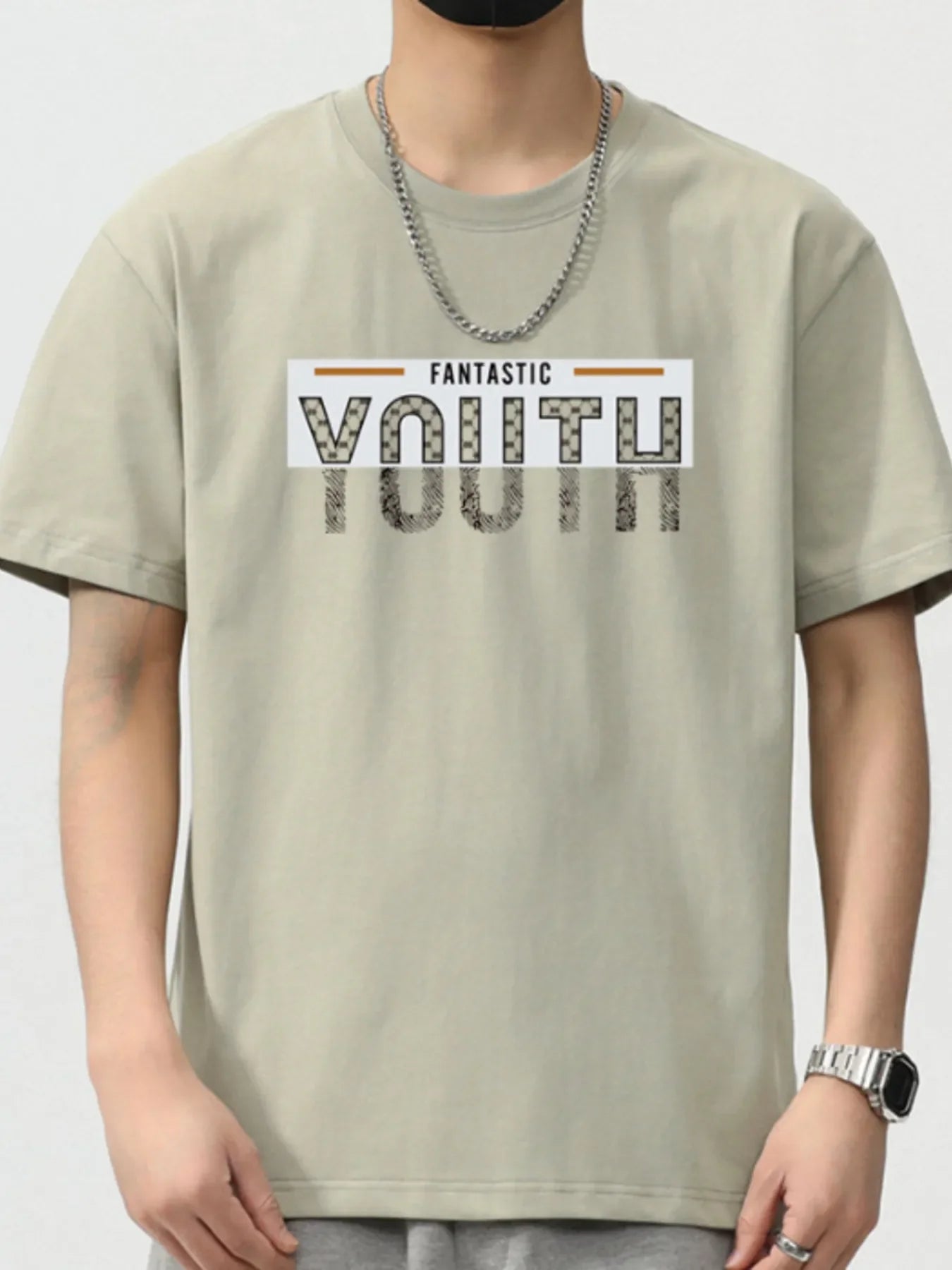 Plus Size Cotton Blend Letter Graphic T Shirt - Southern Shores Clothing