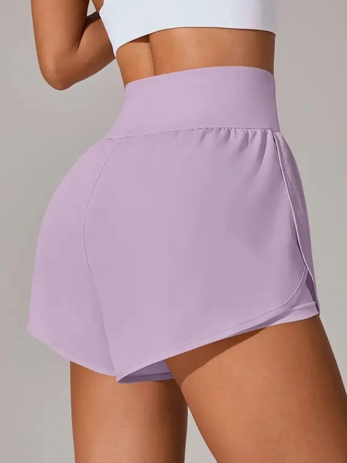 Pocketed High Waist Active Shorts For Daily Activities - Southern Shores Clothing