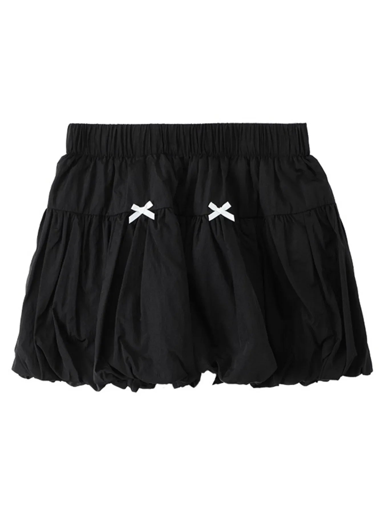 Bubble Hem Elastic Waist Mini Skirt Lightweight - Southern Shores Clothing