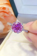 2 Carat Moissanite Sterling Silver Ring Minimalist - Southern Shores Clothing