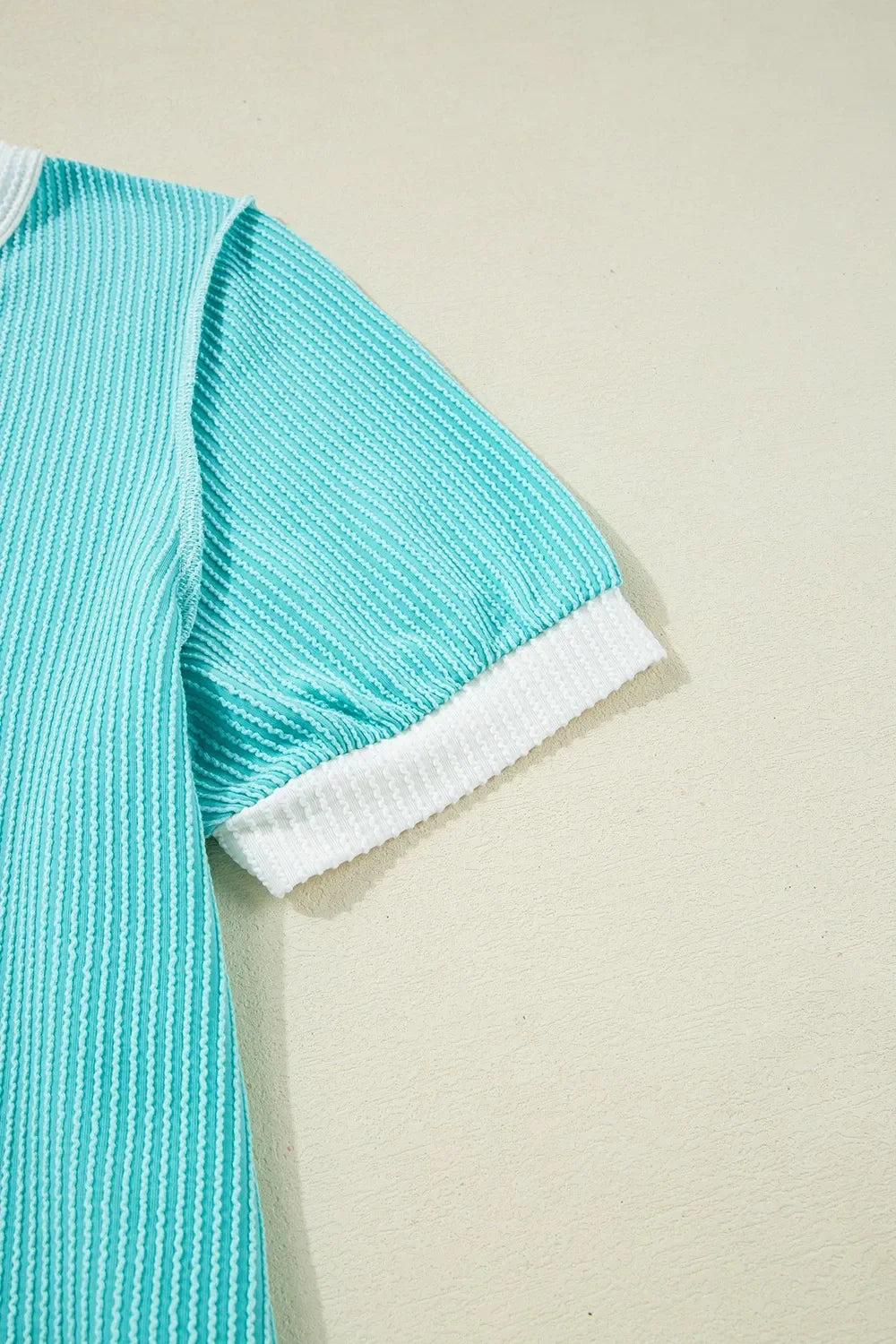 Corded Half Button Henley T Shirt With Stretch - Southern Shores Clothing
