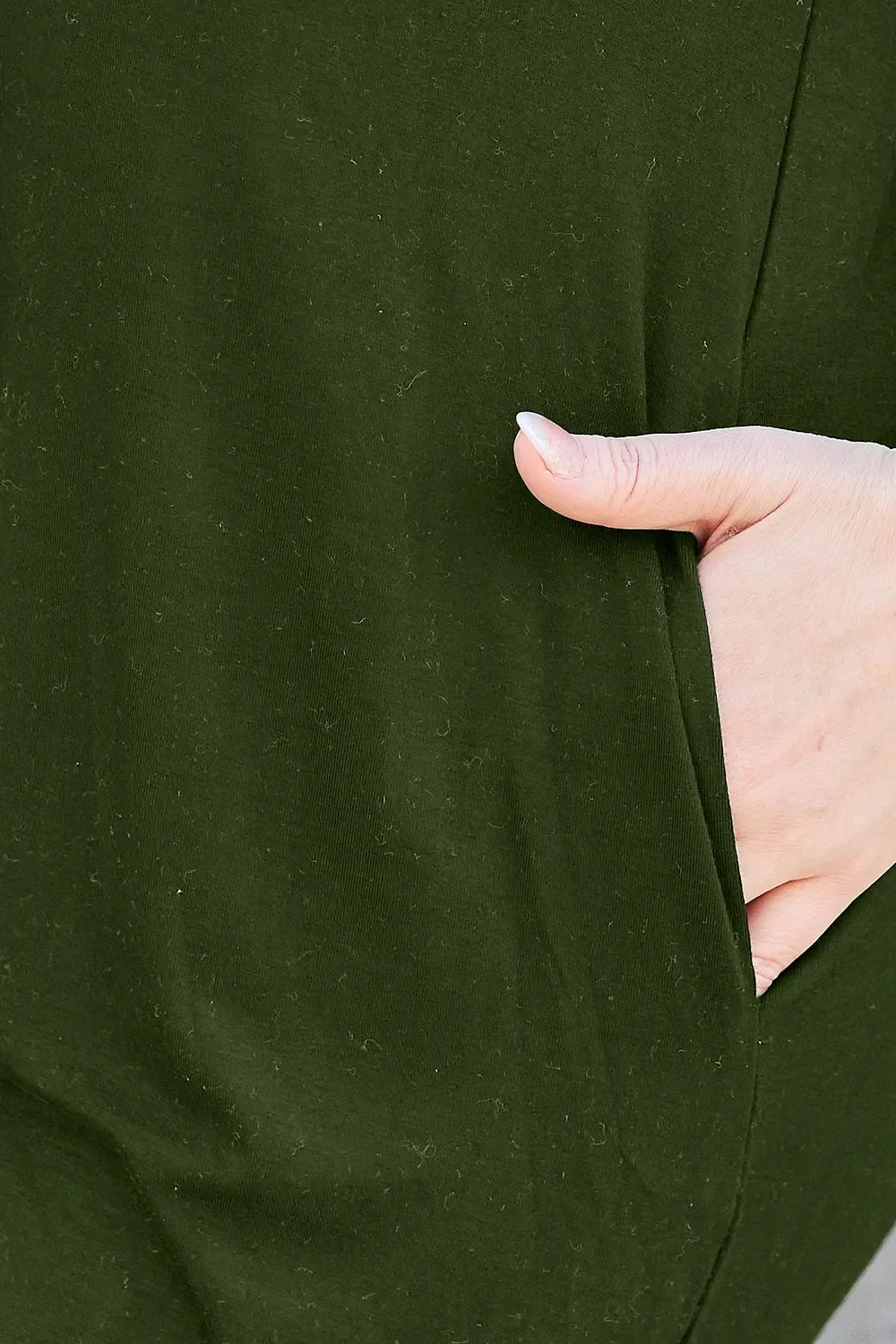 Round Neck Short Sleeve Dress With Pockets - Southern Shores Clothing