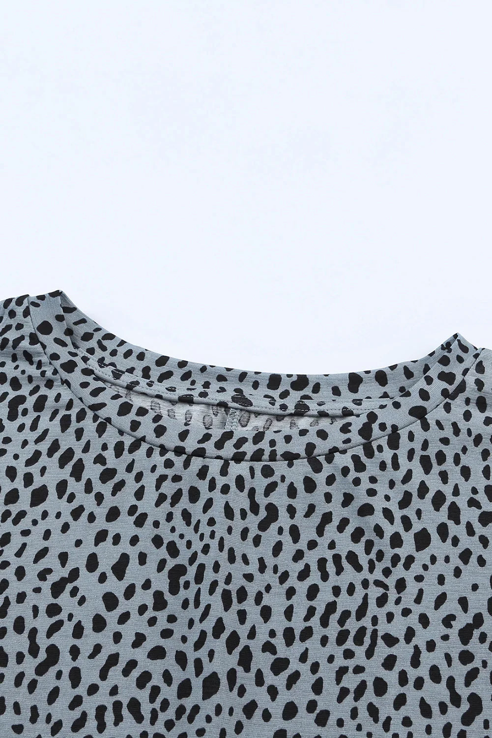 Animal Print Round Neck Tunic Tee With Pockets Stretchy - Southern Shores Clothing