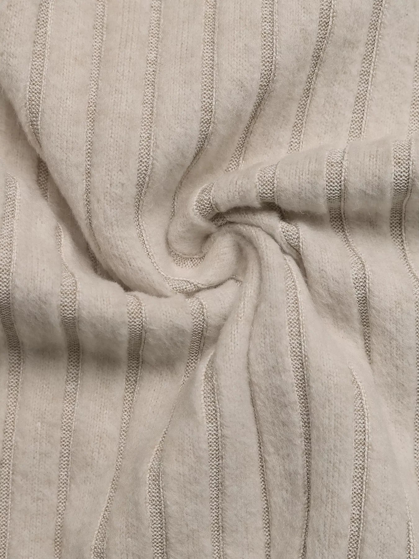 Lace Detail Ribbed Knit Long Sleeve T-Shirt - Southern Shores Clothing