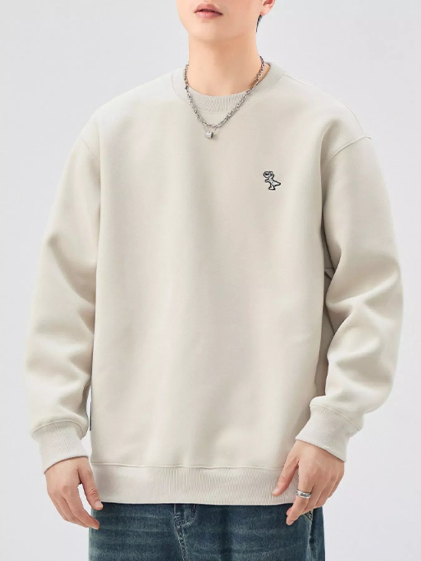 Plus Size Long Sleeve Sweatshirt With Stretch - Southern Shores Clothing