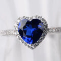 2 Carat Heart Shaped Moissanite Ring In Sterling Silver