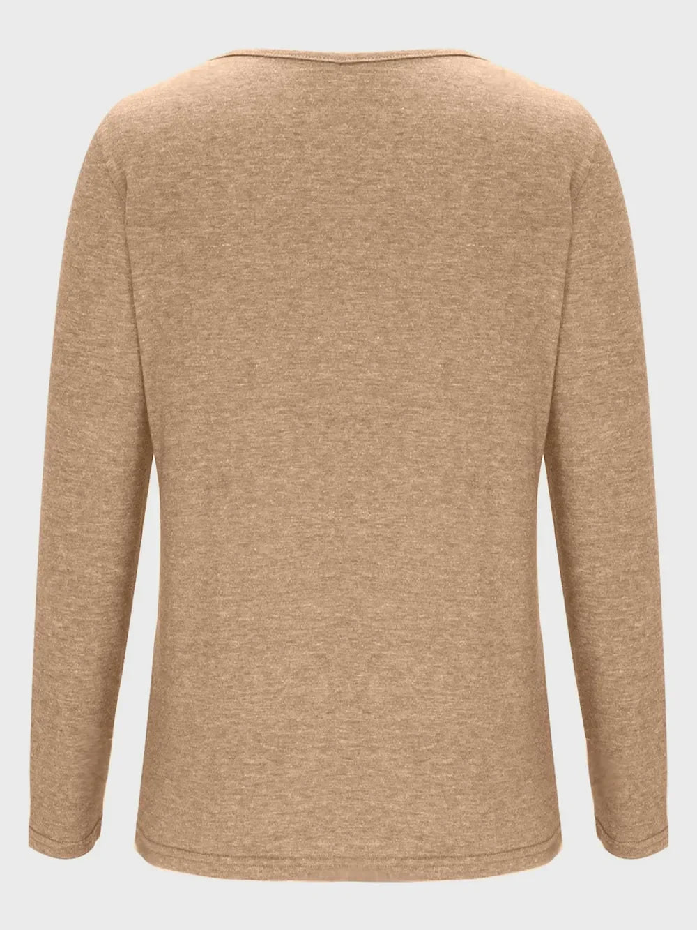 Crisscross V-Neck Long Sleeve T-Shirt - Southern Shores Clothing