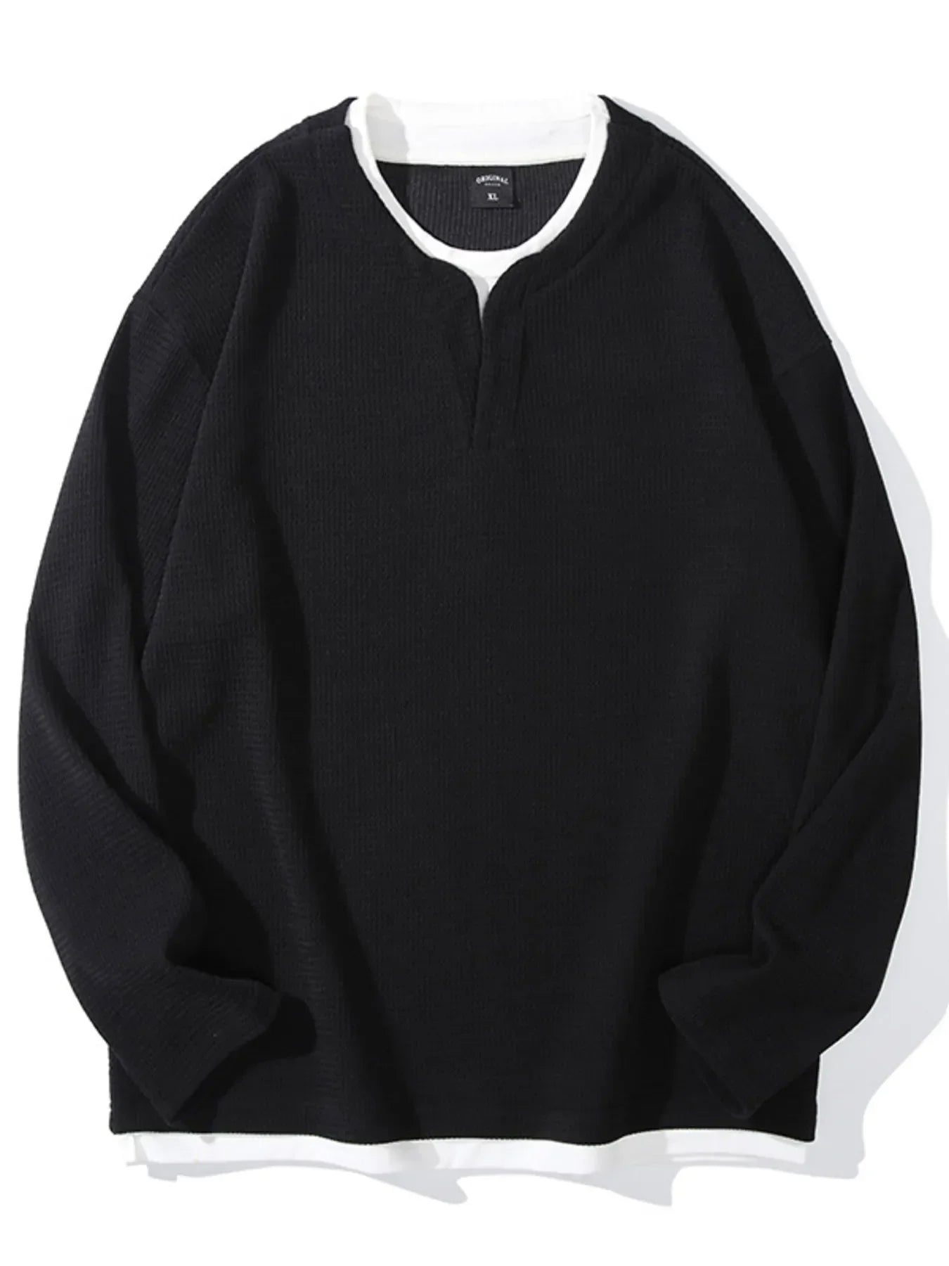 Plus Size Waffle Knit Long Sleeve Top Coastal Style - Southern Shores Clothing