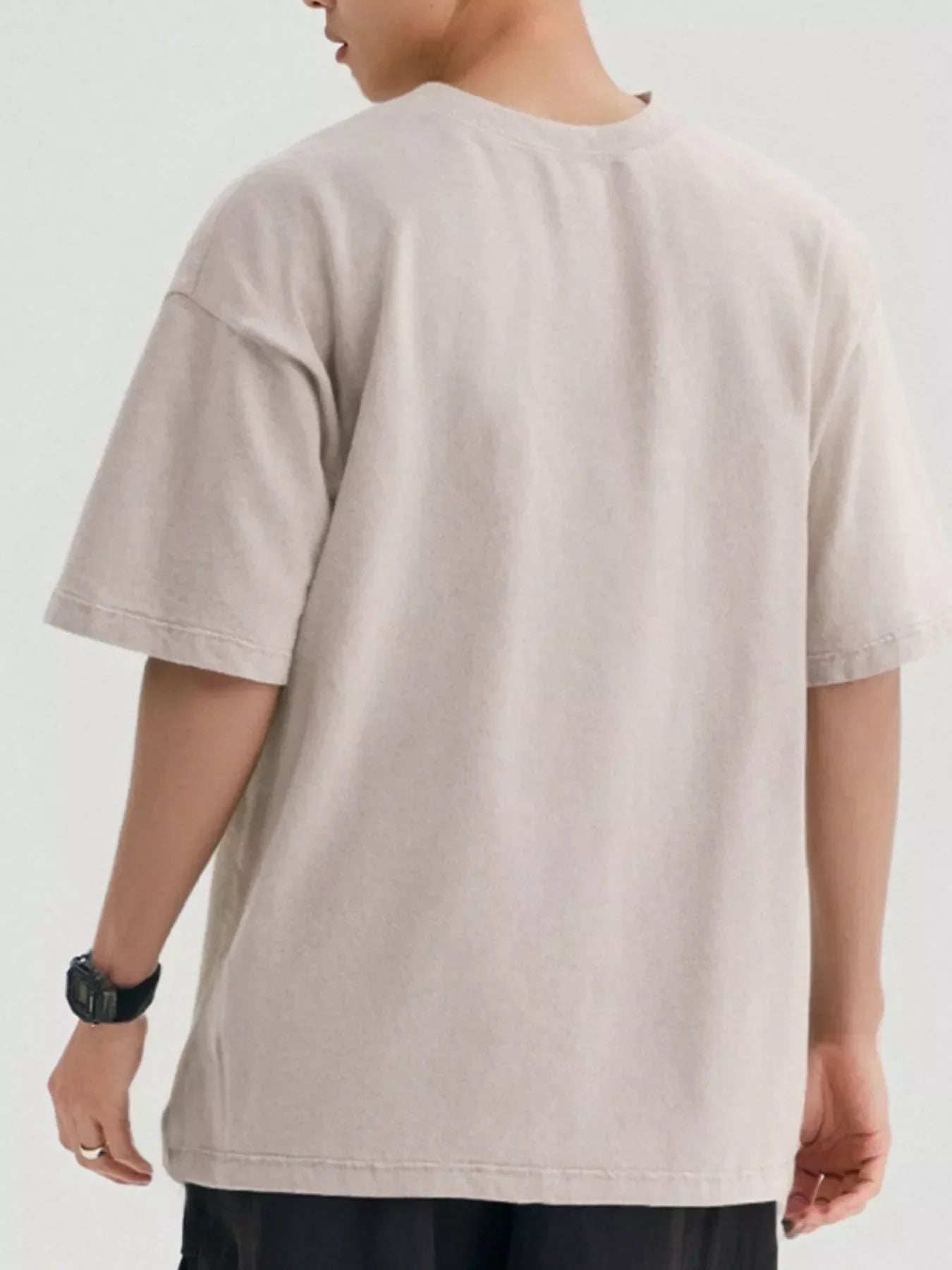 Oversized Washed Cotton T Shirt With Stretch - Southern Shores Clothing