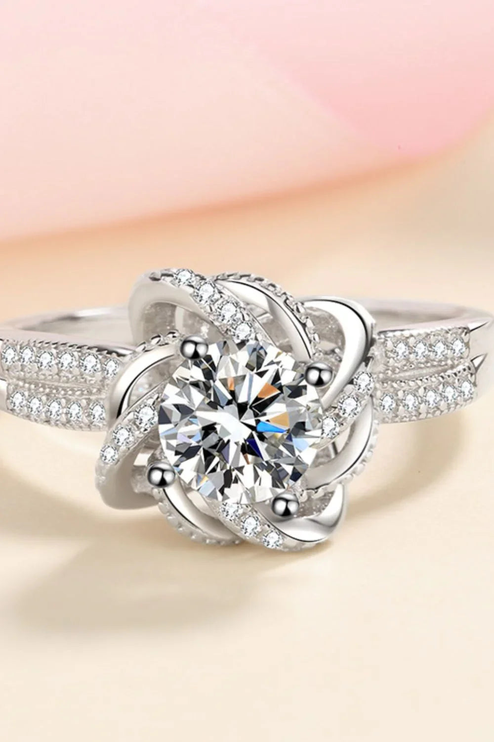 Sterling Silver Moissanite Ring With All Day Comfort Fit - Southern Shores Clothing