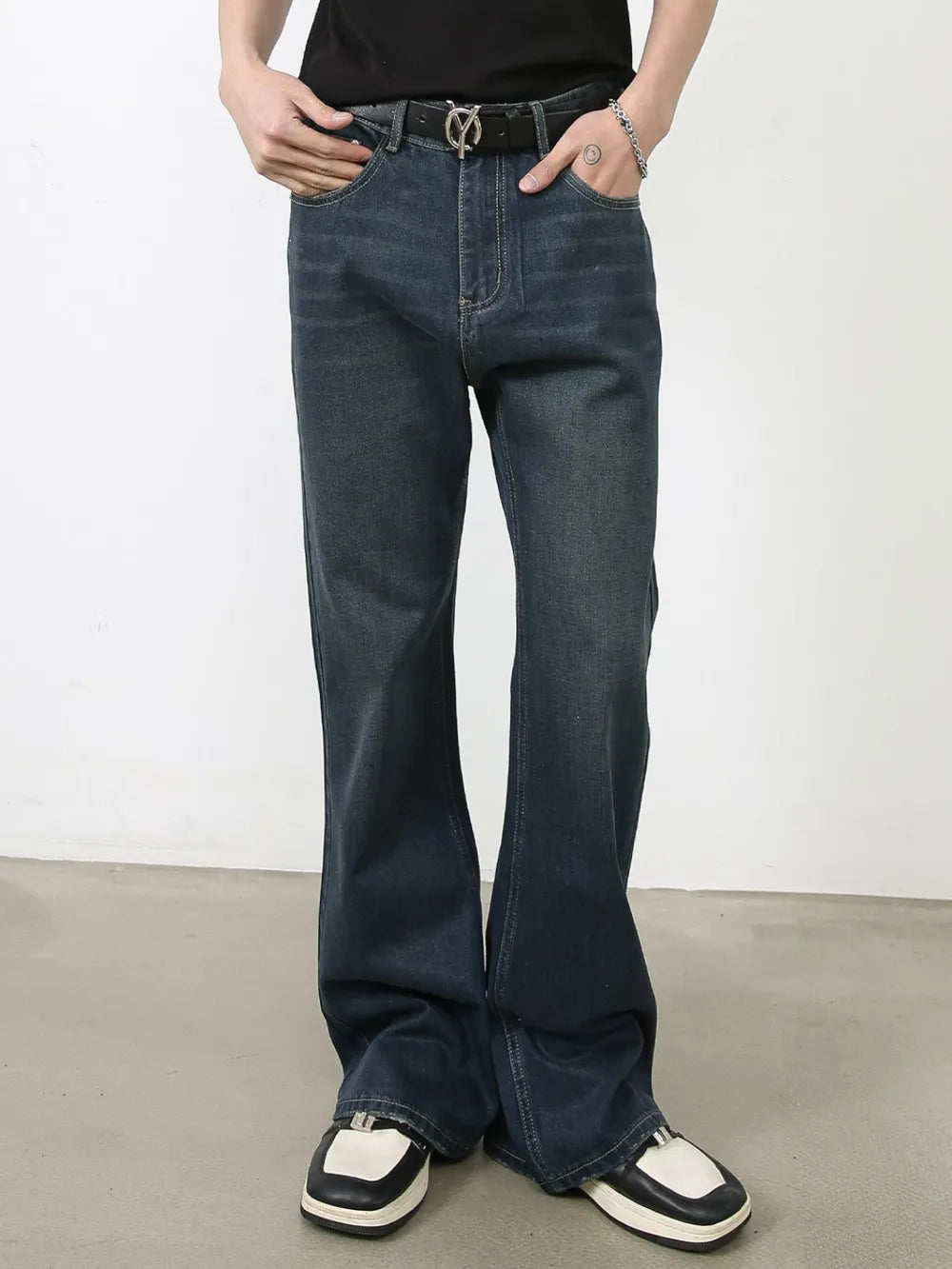 Men's Bootcut Jeans with Pockets
