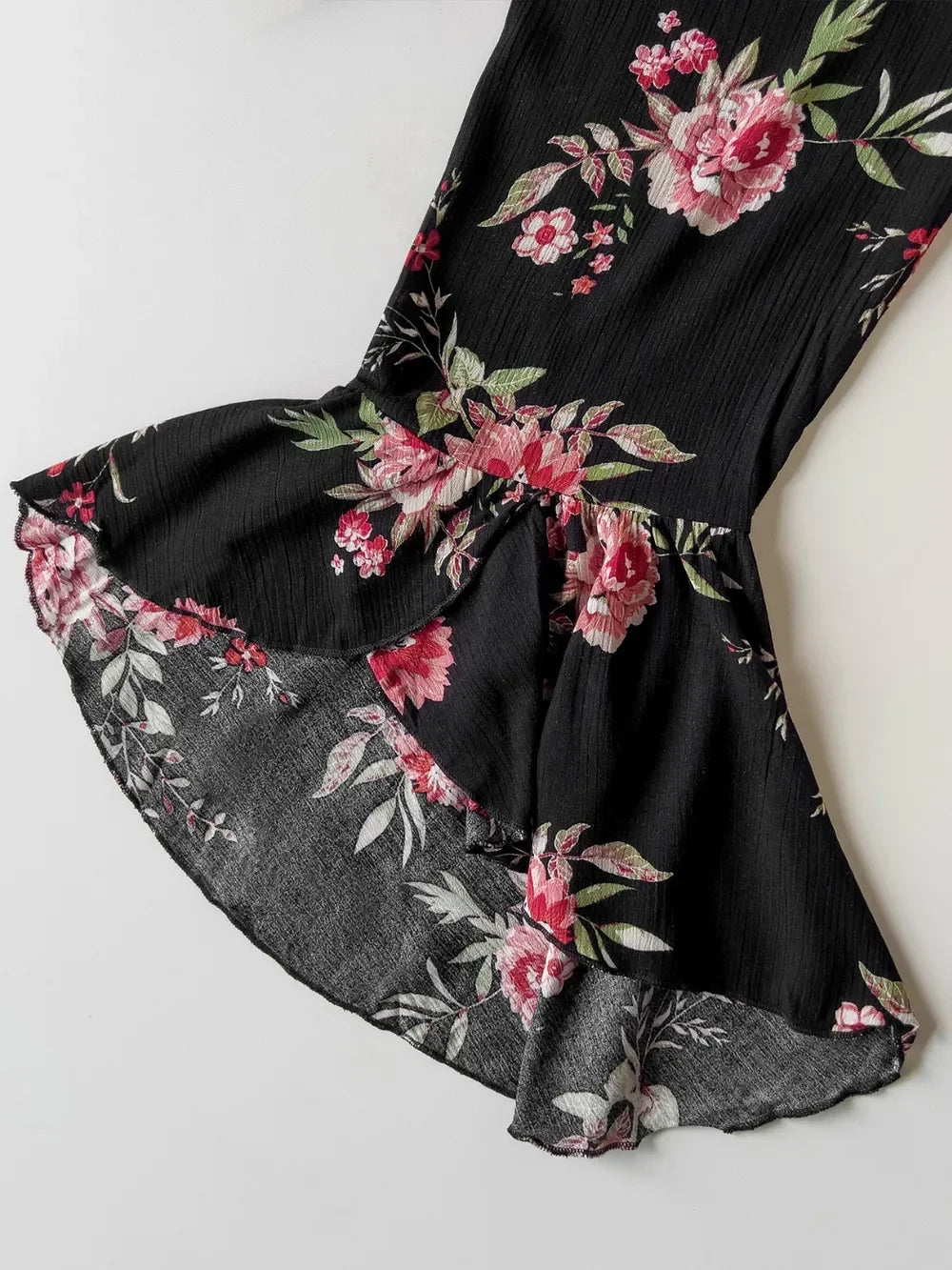 Plus Size Floral Flare Sleeve Dress - Southern Shores Clothing