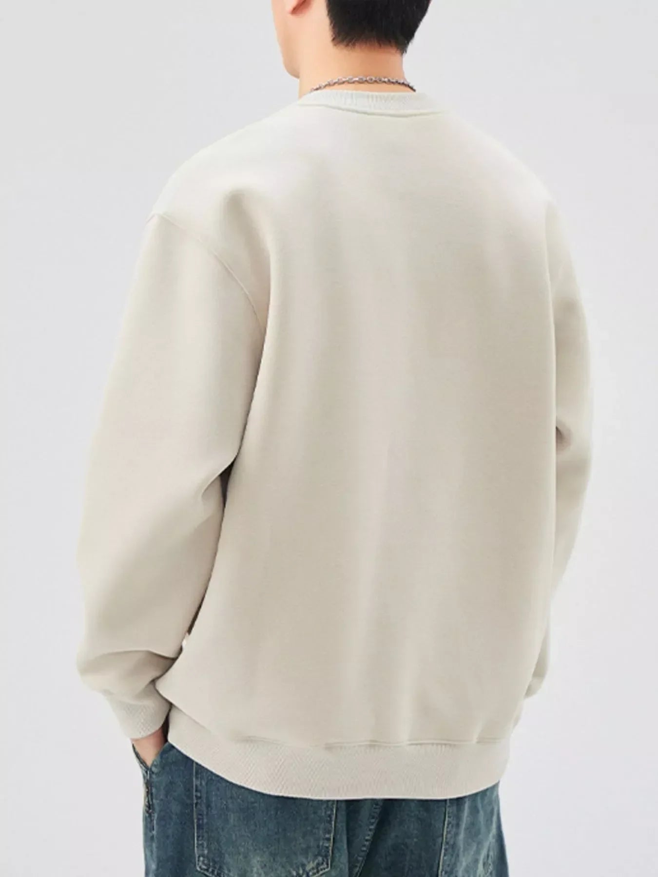 Plus Size Long Sleeve Sweatshirt With Stretch - Southern Shores Clothing